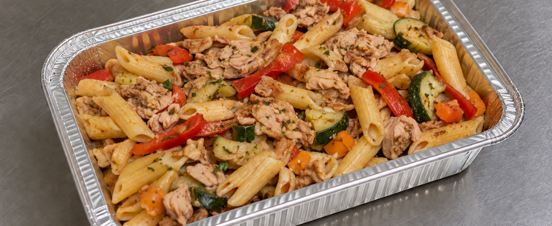 Macarrones con atun y verduras
