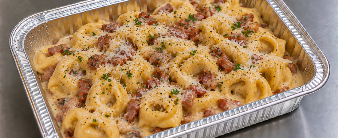 Tortelini a la carbonara